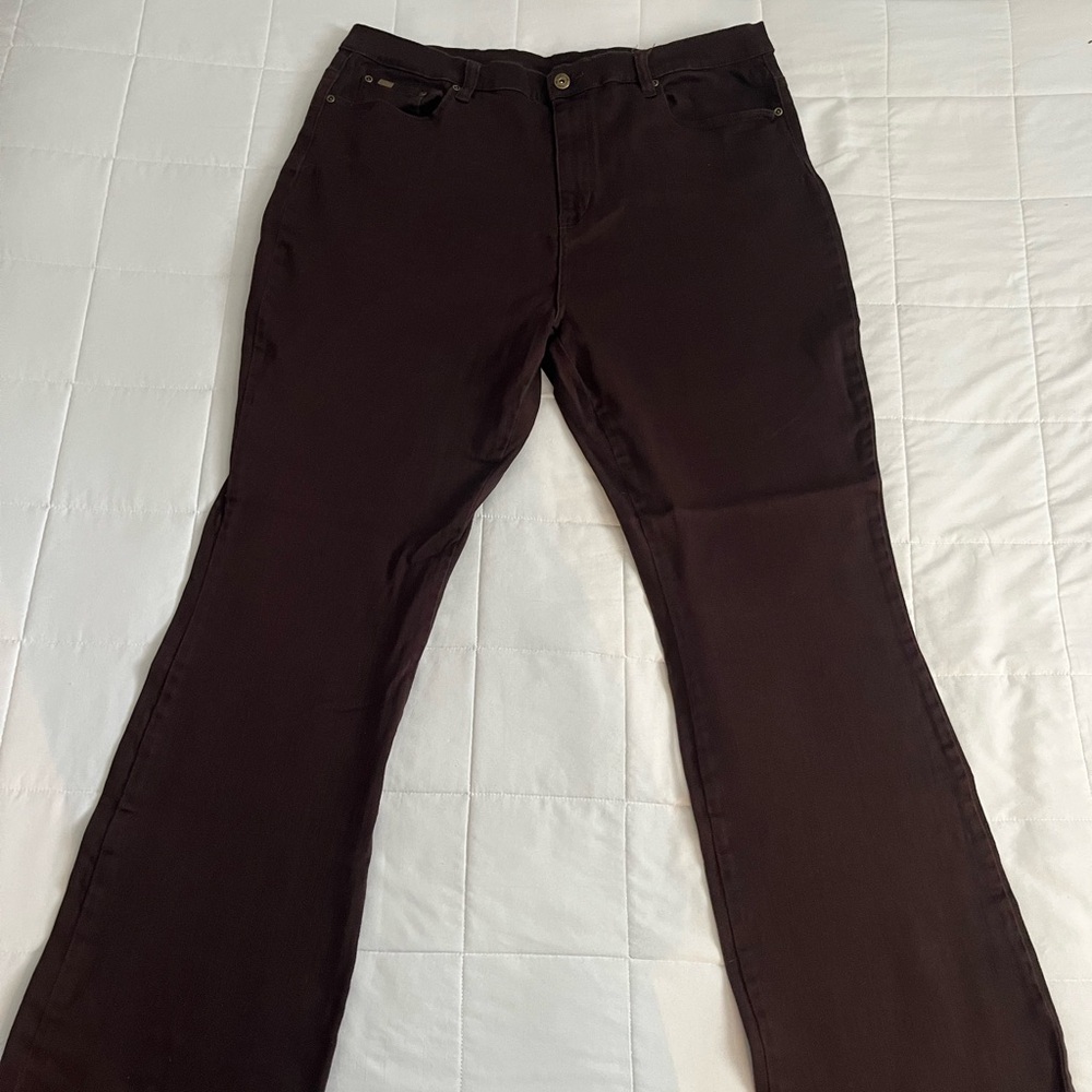 DG2 by Diane Gilman Red Boot Cut Jeans